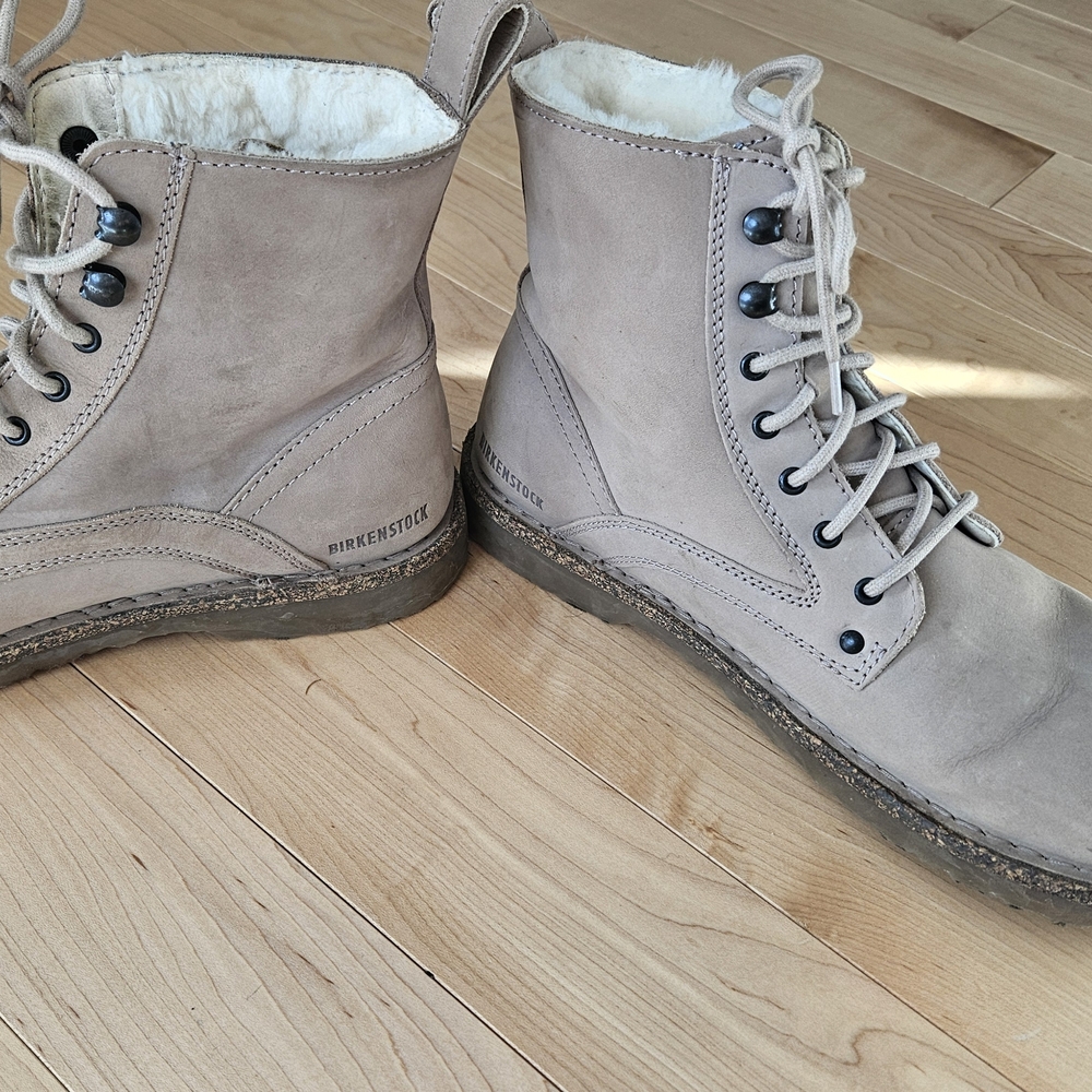 Birkenstock Tan Lace Up Boots - Picture 5 of 5